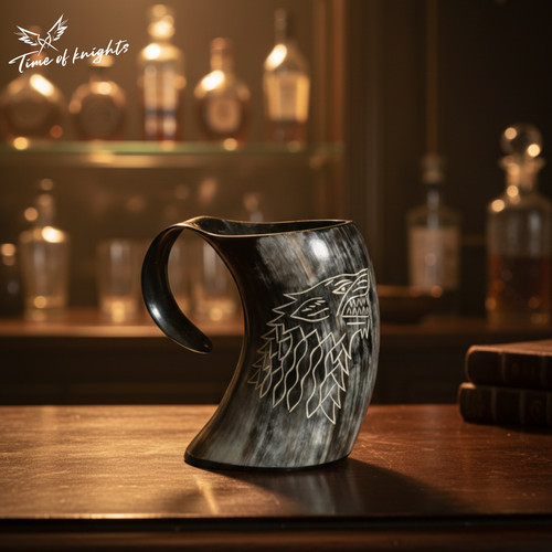 Hand carved viking - carved,