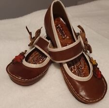Yoma,  Mary Jane Style, Brown/Cream, Leather, Size 5,Retro, Rockabilly,Vintage 
