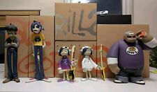 GORILLAZ - FULL BAND - Kid Robot, 2005 Red Edition Figures - GC + Boxes
