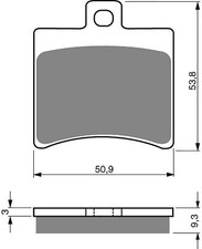 Brake Disc Pads Rear Goldfren