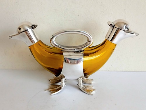 Double decanter - double, duck