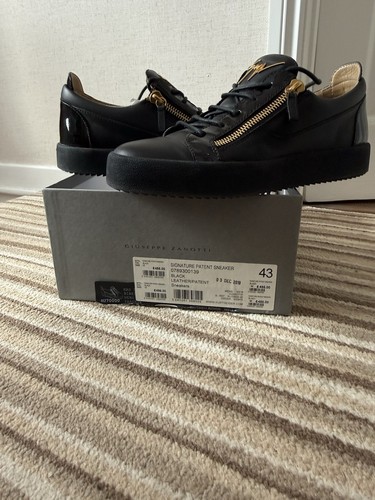 Giuseppe zanotti black leather - black,