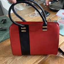 Red Fox Red And Black Handbag