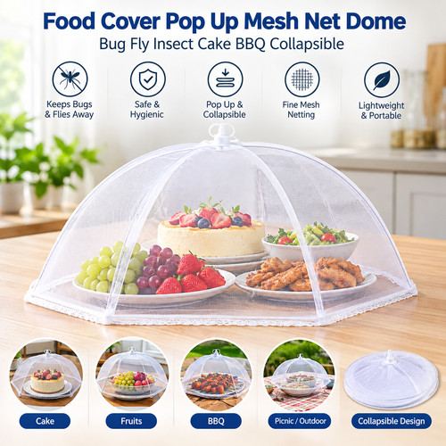Food cover pop up - up, mesh