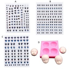 4-Cavity Baby Face Clay Mold