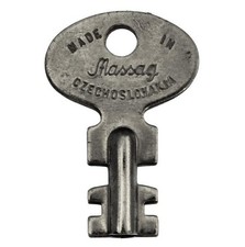 Vintage MASSAG Steamer Trunk Key / Suitcase Key 1⅛" - Czechoslovakia - ref.k628