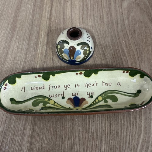 Torquay ware scandy ink well - ware,