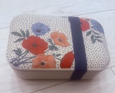 Cath Kidston sustainable bamboo lunch box- Japanese anemone pattern