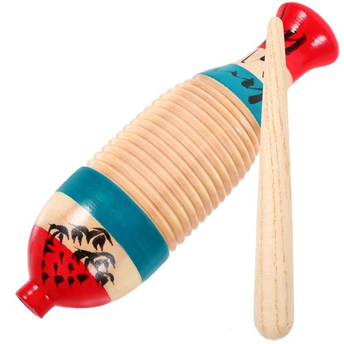 Fish shaped wooden guiro - shaped,