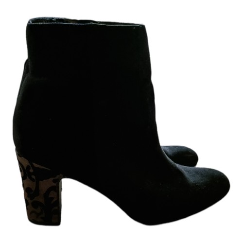 Sainsburys black suede - tu,