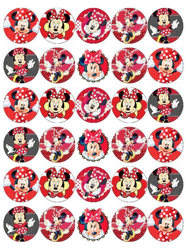 Minnie mouse red edible - minnie,