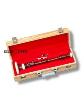 Rosewood Musical Brown Bombard Chanter with Two Reeds And Carry Box