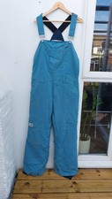 Westbeach mens Altus Bib-pants in petrol blue, well worn but with life left