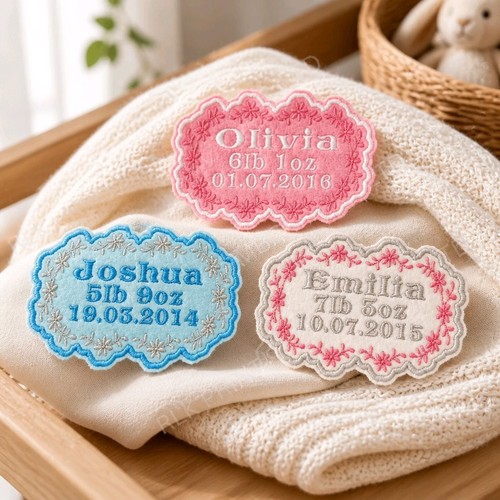 Personalised embroidered name - embroidered,