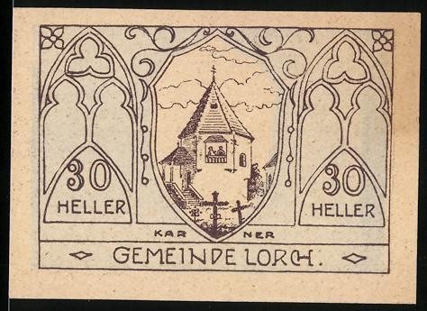 Emergency money lorch 1920 - money, 30