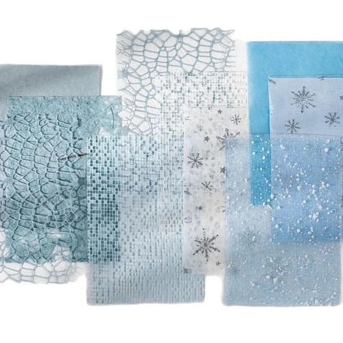 16pcs lace edged - lace, textured