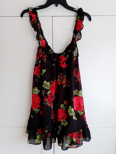 Senza red and black floral - la,