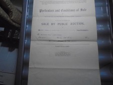 1922 Tynemouth Edith Street Corner Shop Auction Particulars Joseph Ellis & Son