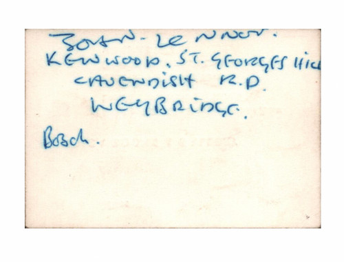 John lennon 1966 signed - -1966,