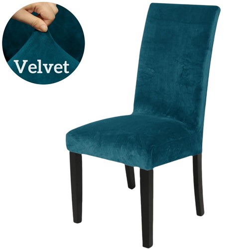 Stretch velvet dining chair - dining,