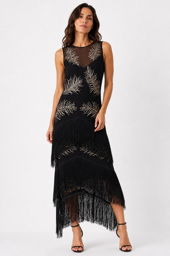 Monsoon farl fringe maxi - maxi, dress