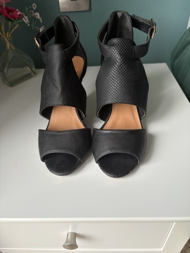 Wallis black ankle strap shoes - ankle,