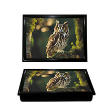 Wood Frame Lap Desk Tray with