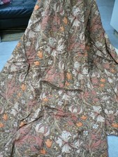 William Morris Linen Curtains Vintage 87 in L Sanderson Golden Lily Floral 