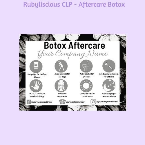 Personalised botox aftercare - personalised,