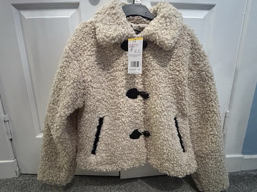 Tesco girls beige teddy - f&f,