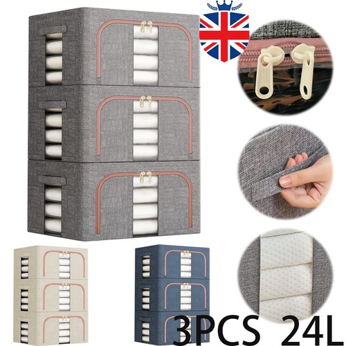 3pcs 24l folding storage - 24l,
