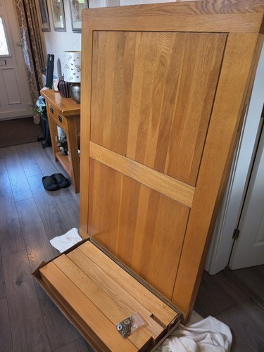 Oak dining table with - dining,