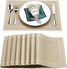 Placemats Set of 8 Washable