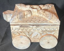 Hand Carved Wood Tikka Box