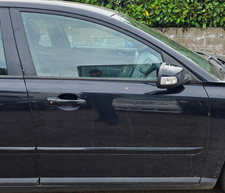 VOLVO S40 DRIVER SIDE FRONT DOOR BLACK 2004-2012