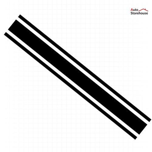 Triple racing stripe - triple, vinyl