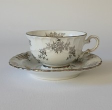Bavaria Vintage Porcelin Teacup Saucer , Set Of 6