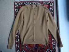 Vintage Ballantyne Of Peebles Lambswool Cardigan Scottish Thistle Buttons UK 12