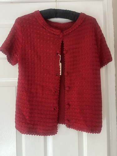 1950s cherry red - hand, knotted