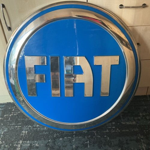 Fiat sign large genuine dealer - fiat,