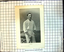 Original Old Antique Print