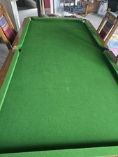 Antique 6ft Slate Bed Snooker/Pool Dining Table with accessories 