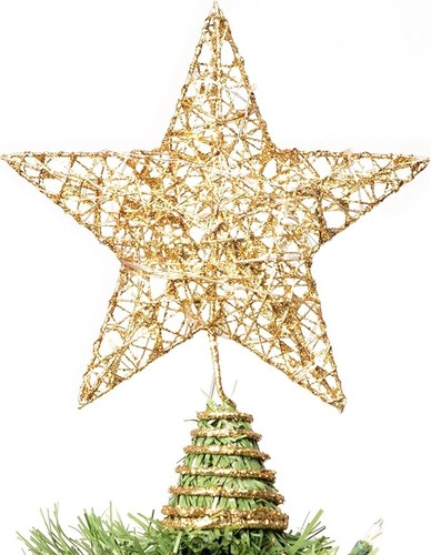 Christmas tree topper gold - tree,