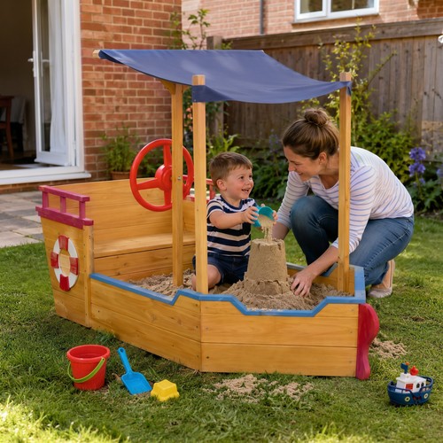 Sand pit kids wooden sandbox - pit,,