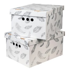 2pc decorative storage boxes - 2pc,