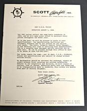 SCOTT PORTAFOLD INC. 1967 OEM PRICES 1966 Flyer Brochure Archbold, Ohio 