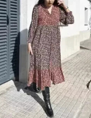 Zara floral print dress - floral, ~