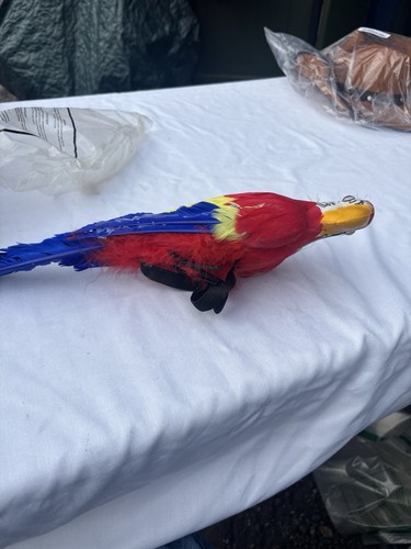 Colourful artificial macaw - artificial,