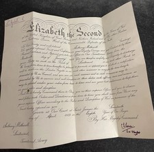 1959 Queen Elizabeth II Signed