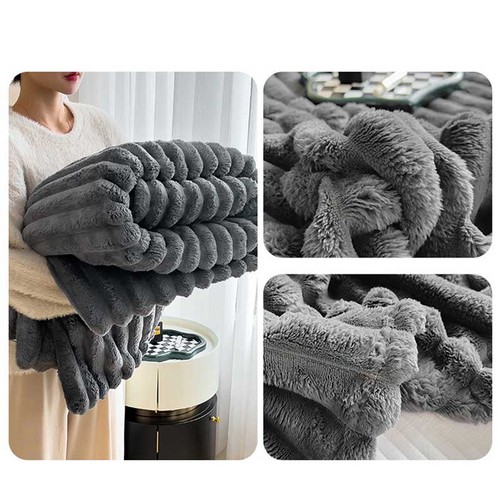 Large ribbed faux - large,